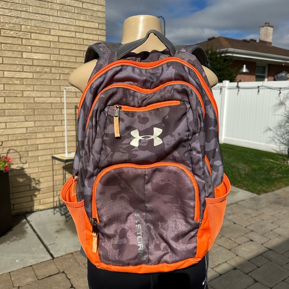 Under Armour back pack orange, dark gray - Picture 1 of 6